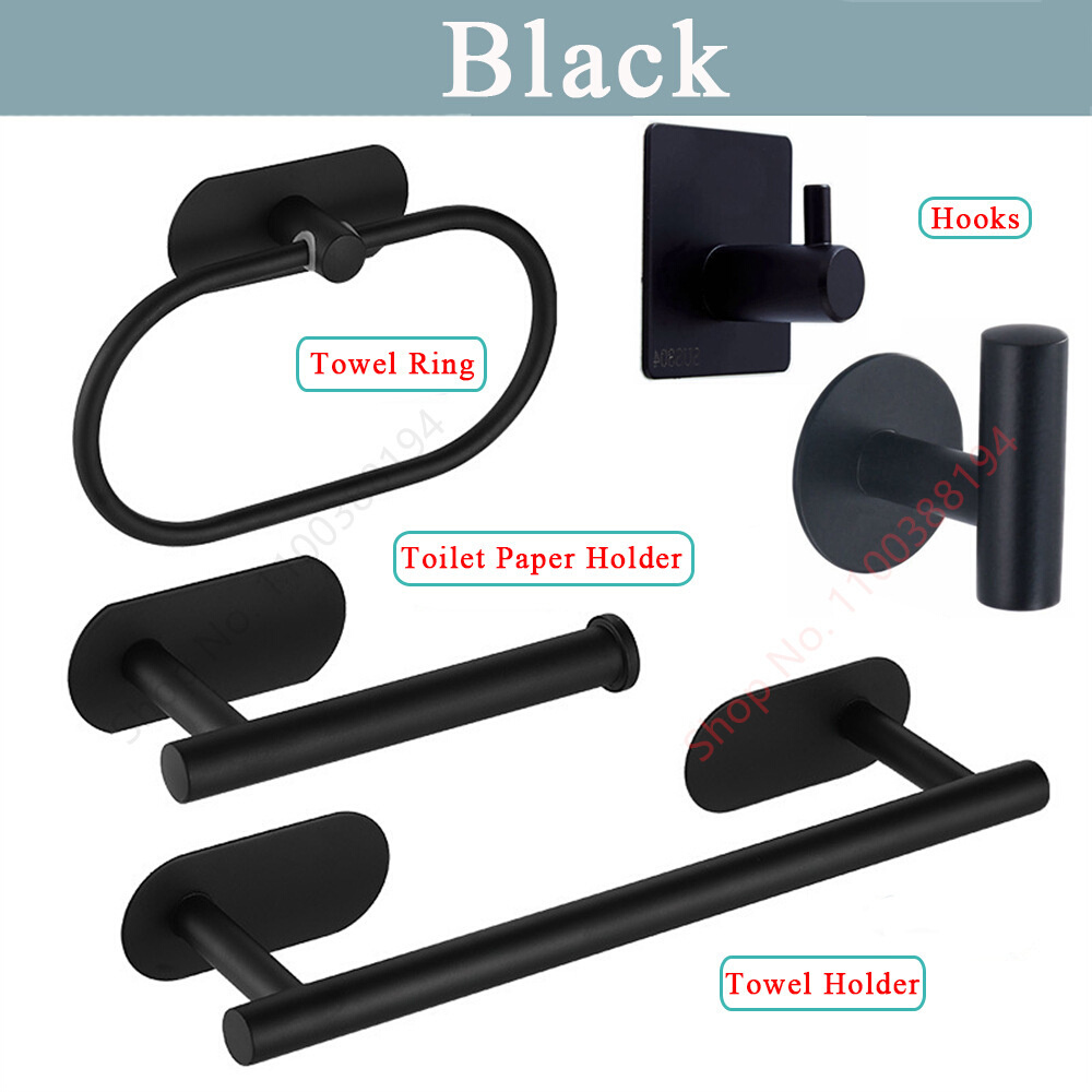 2Adhesive Toilet Roll Paper Holder Organizer Wall Mount跨境