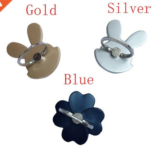 2pcs/lot cute rabbit and Flower Phone Case Finger Ring Holde