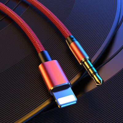 For Lightning to 3.5mm Aux Cable Jack Male Cable Car Conver