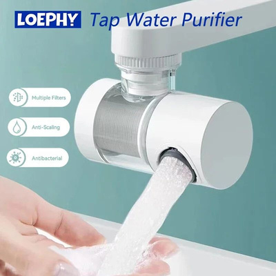 Faucet Filter Splash Proof Tap Water Purifier Filtration And