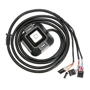 Desktop Computer PC Power Supply Case on / Off Reset Button