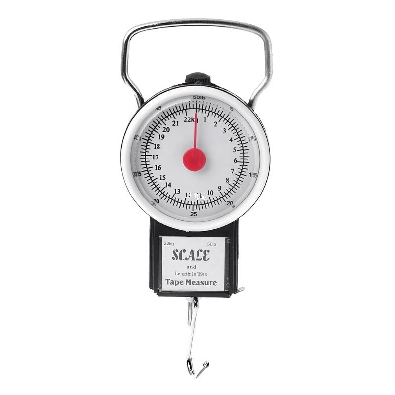 22kg/50lb Portable Hanging Scale Balance Fish Hook Weighing