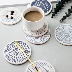 Household items, diatomaceous earth coasters, moisture absor