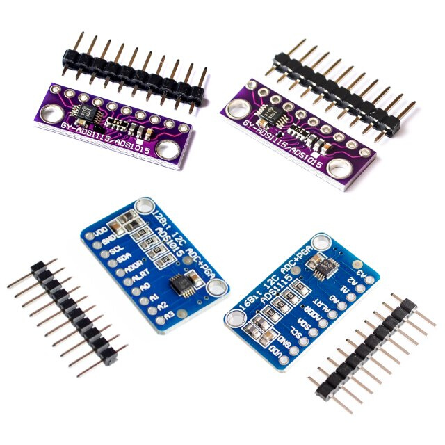 16 Bit I2C ADS1115 ADS1015 Module ADC 4 channel with Pro Gai