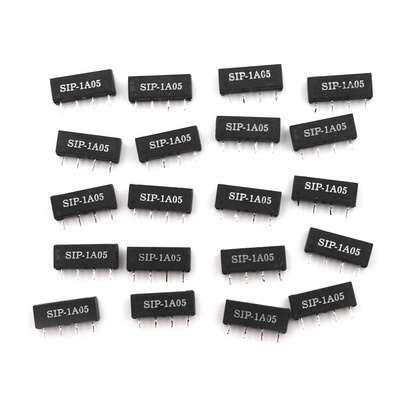 20PCS Dry Reed Relay 4PIN 5V Relay SIP-1A05 Reed Switch Rel