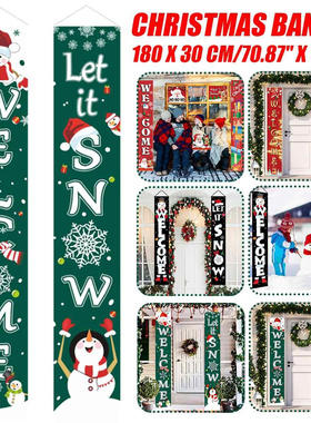 Christmas Hanging Door Banner Christmas Ornaments Marry Chri