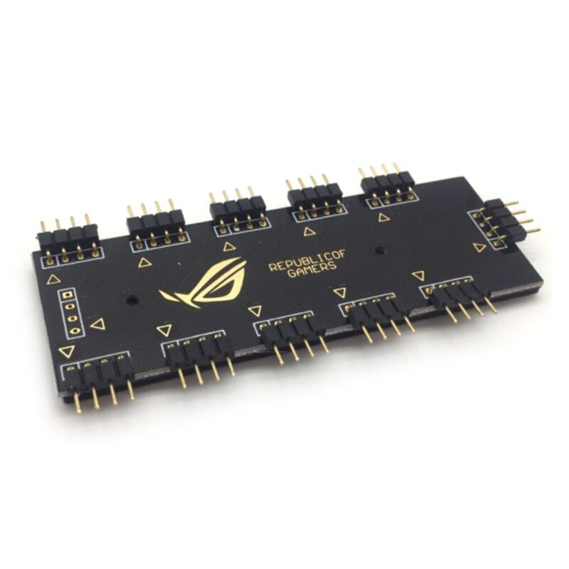 10 Way 4Pin PWM PC Fan Hub Power Cable Extender apter SATA