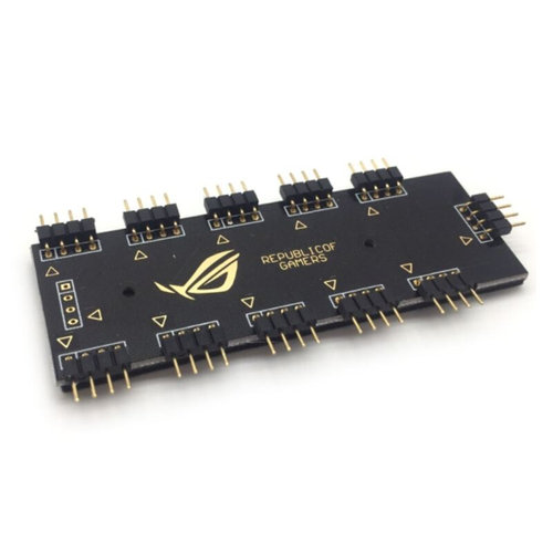 10 Way 4Pin PWM PC Fan Hub Power Cable Extender apter SATA