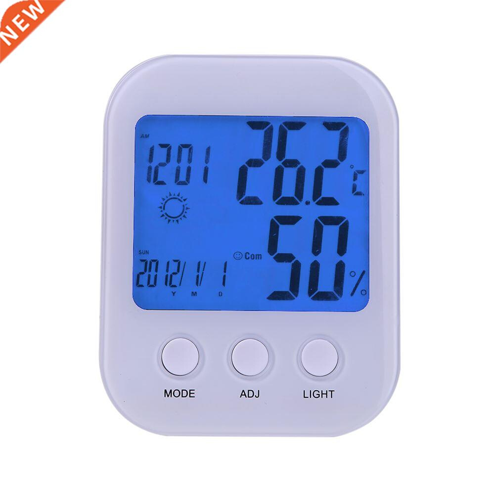 LCD Display Thermometer Digital Humidity Meter with Alarm Ca