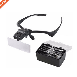 Loupe Magnifying Glasses Eyewear Illuminated Magnifier With