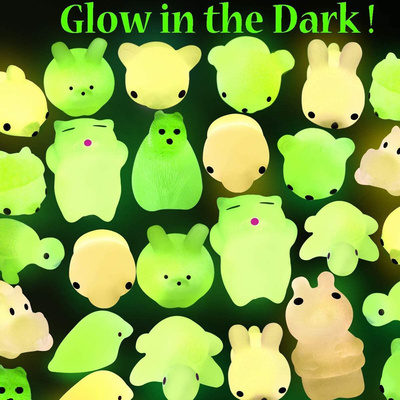 12Pcs Luminous Mochi Squishies Mochi Squishy Animals Stress