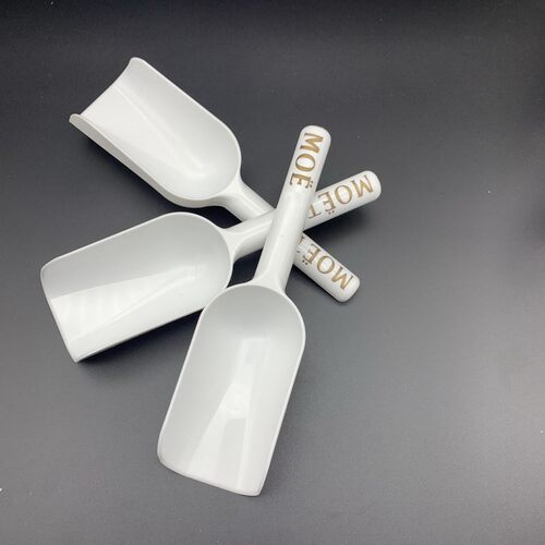 White Plastic Ice Bucket Accessory Shovel Ice Scoop one piec