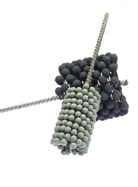 1 piece Flexible Abrasive Ball Brush Pipe Deburring Grinding