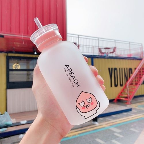 Water bottle cute female student cartoon pattern trend perso
