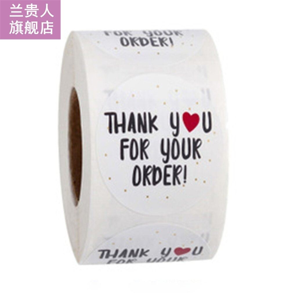 Roll Sealing Stickers Thank You Baking Handme Crafts Coppe