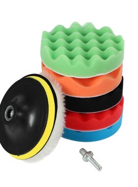 8Pcs/Set Car Sponge Polishing Pad Set 5 Inch Buffing Waxing