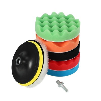 8Pcs/Set Car Sponge Polishing Pad Set 5 Inch Buffing Waxing