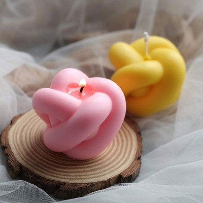 3D Candle Moulds Silicone Soap Mold 3D Magic Knot Shape DIY