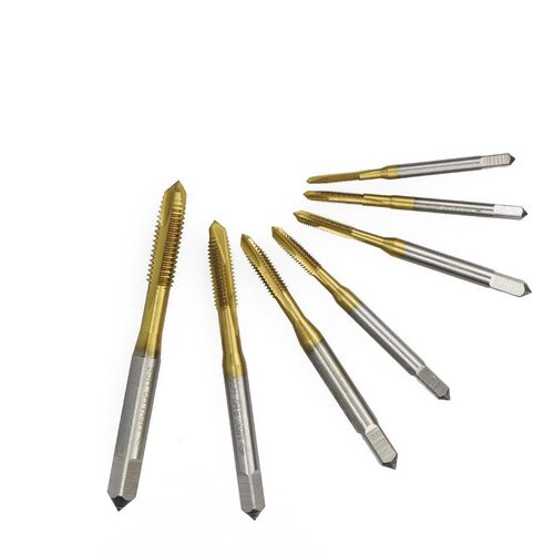 1pc M2/M2.5/M3/M3.5/M4/M5/M6 Titanium Coated Hand Tap HSS Me