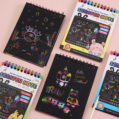 Rainbow Magic Scratch Off Paper Set for Kids Arts Scraping