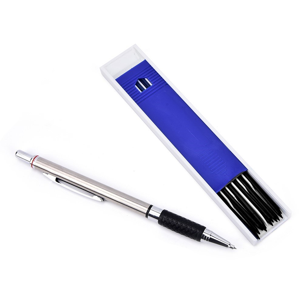 1Set 2.0mm 2B 12 Leads Lead Holders Automatic Mechanical Pen