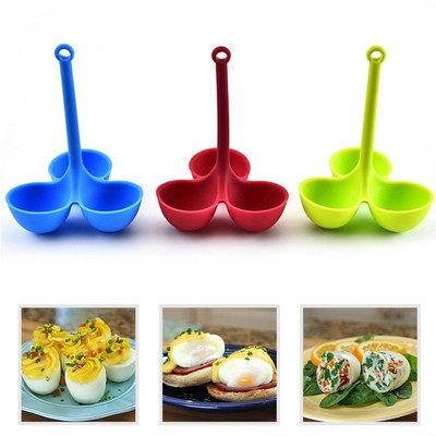 1Pcs Three Holes Silicone Egg Cup Egg Holder Cup Boiler Egg