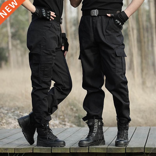 Black Tactical Military Pants Mens Casual Cargo Pants Camouf