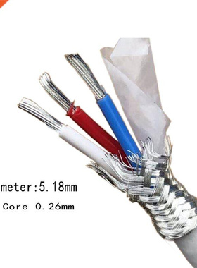 One meter 5N occ pure Copper silver cable for  HIFI audio