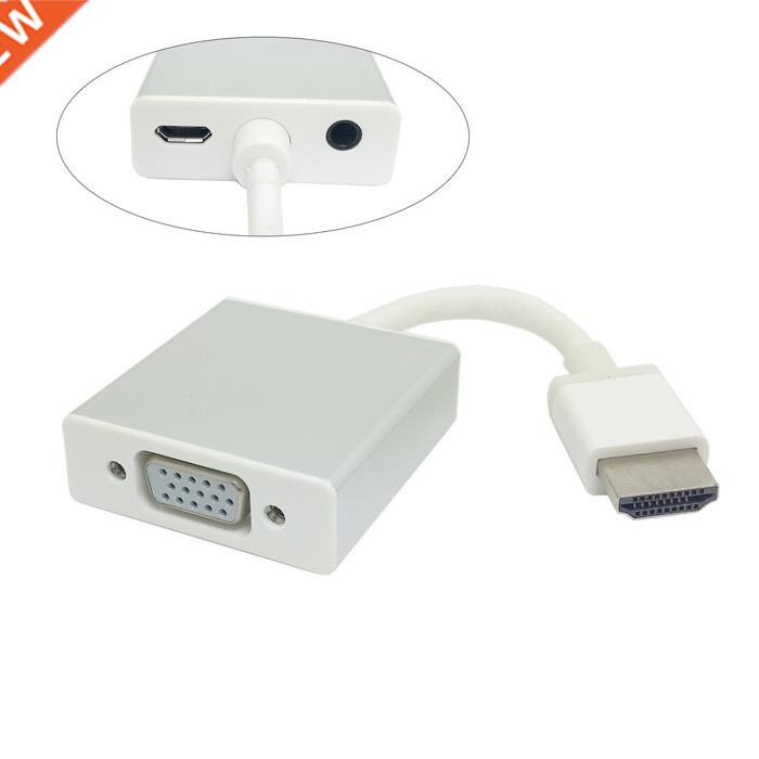 A Type HDMI to VGA output adapter with Micro USB Power &