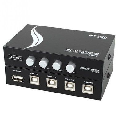 Printer Parts USB 2.0 4 Port Share Sharing Switch Switcher S