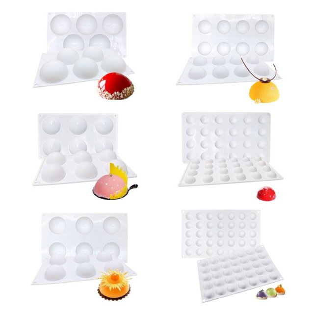 Semicircle Silicone Mold Can Molds Cake Chocolate Decorati