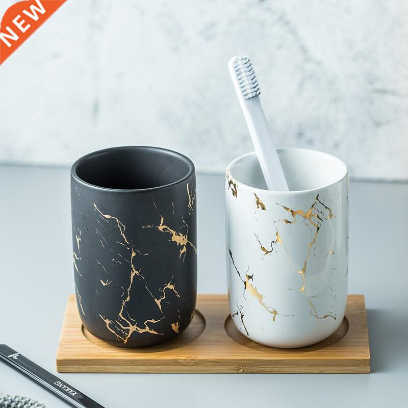 Luxury Ceramic Bathroom Accessory Set Marble Soap Dispenser