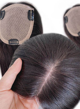 9*10cm Silk Base Women Hair Topper 4x5 inch silk base toupee