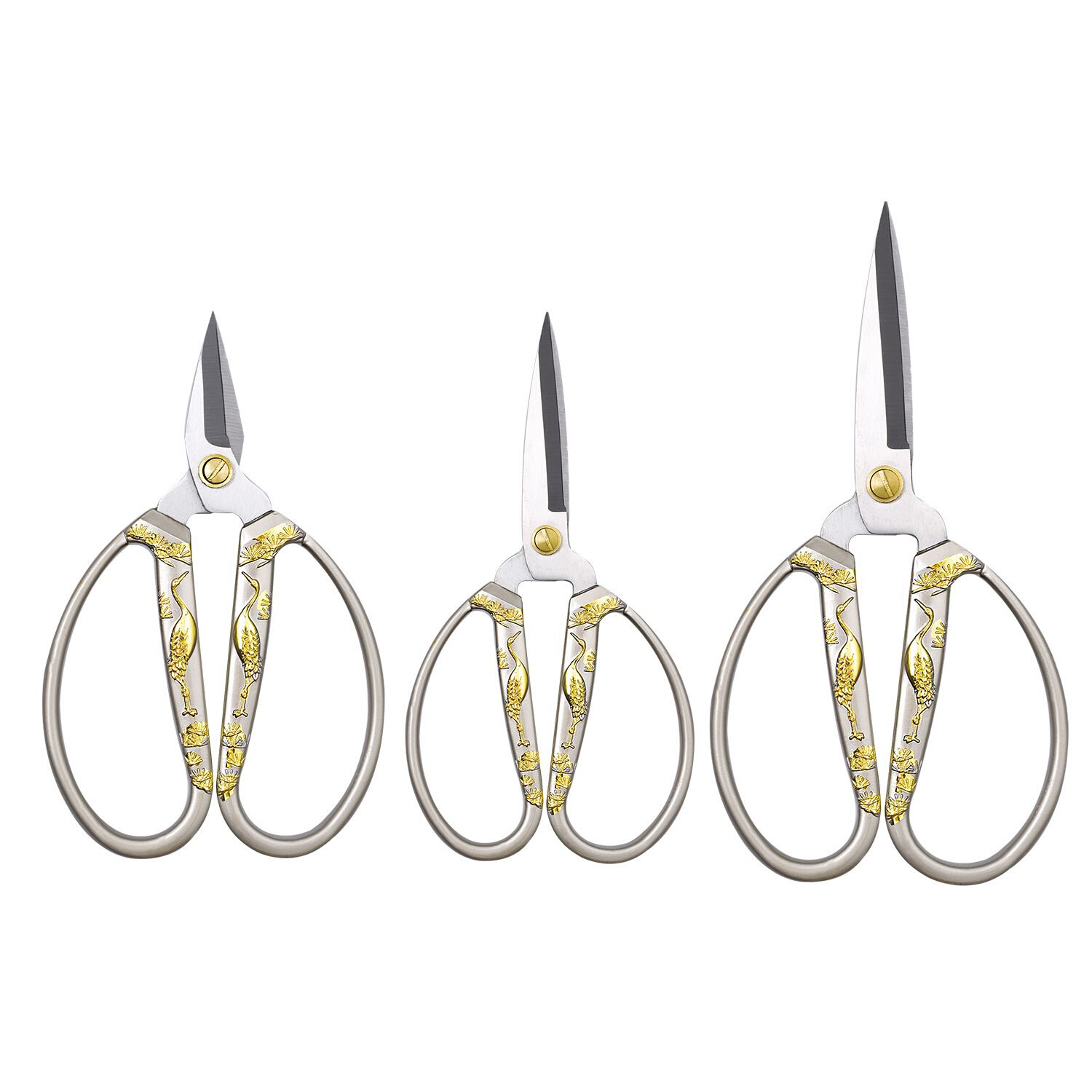 Stainless Steel Sewing Gold Scissors Short Cutter Durable Vi