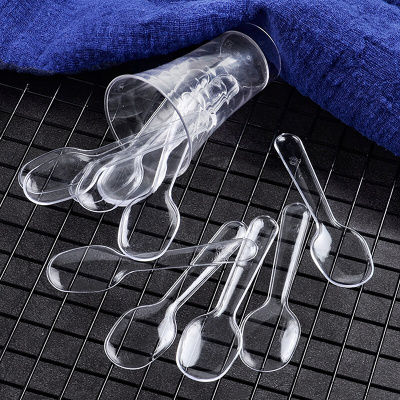 500 Pcs Mini Ice Cream Spoon Plastic Disposable Wood Dessert