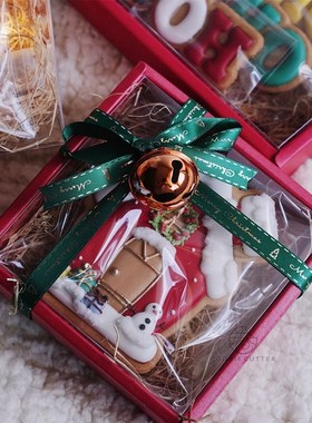 Icing biscuit box gift box birthday box Christmas net red gi