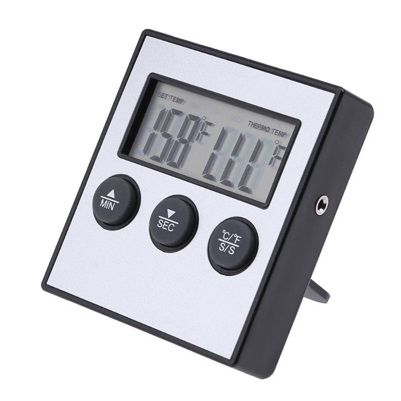 LCD Probe Oven Thermometer Kitchen Food Cooking Grilling Mea
