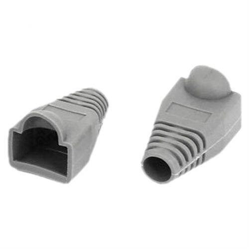 Ethernet Gray Rubber RJ45 Connector Boots Cover Case Protect