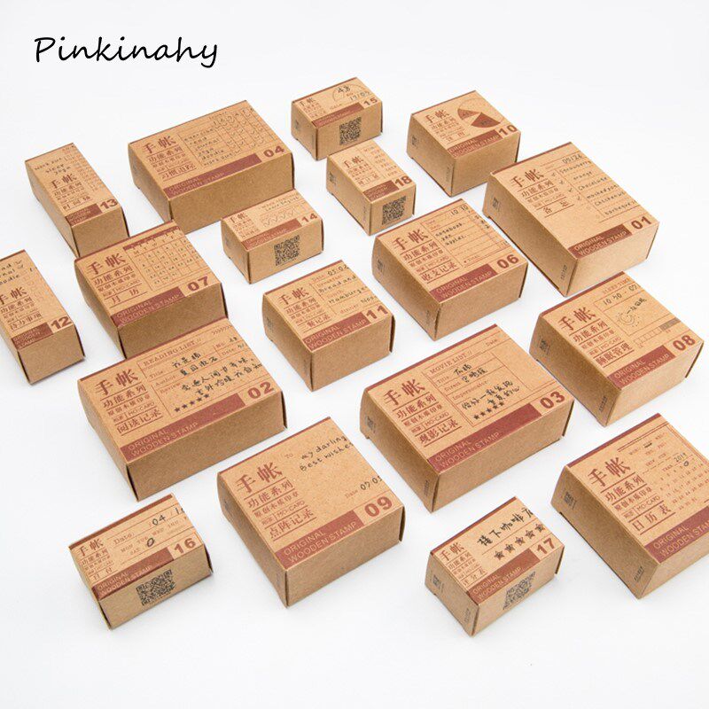 Vintage Daily Planner grid Memo Check List decoration stamp