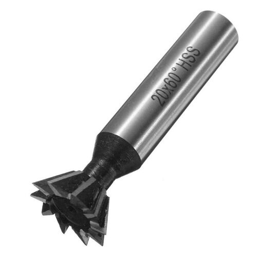20mm 3/4 Inch 60 Degree Steel Dovetail Milling Cutter Straig