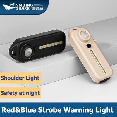 Work light shoulder light red and blue flashing warning