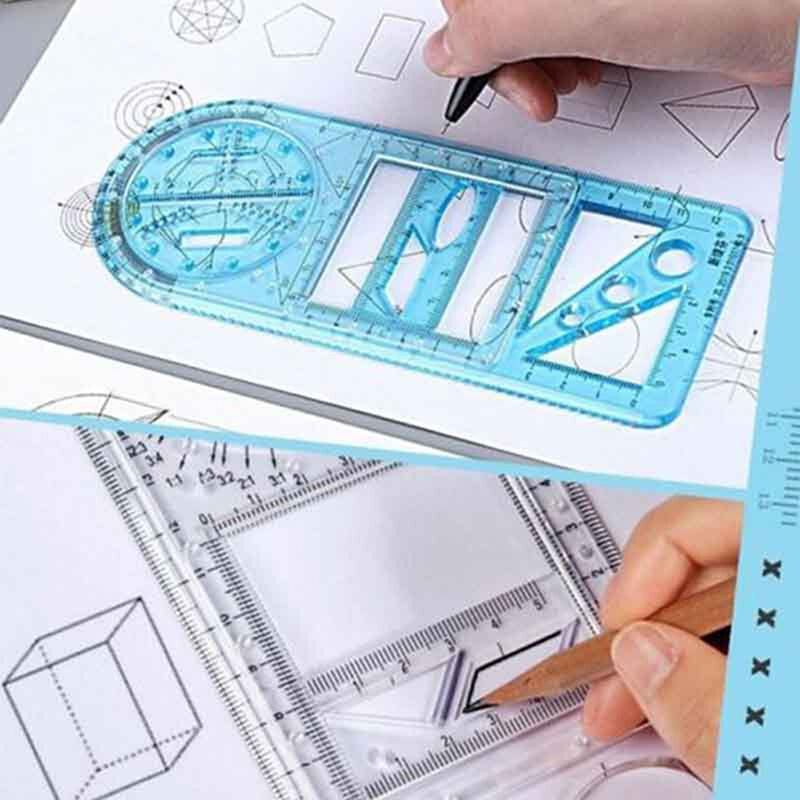 Multifunctional Geometric Ruler Geometric Drawing Template M