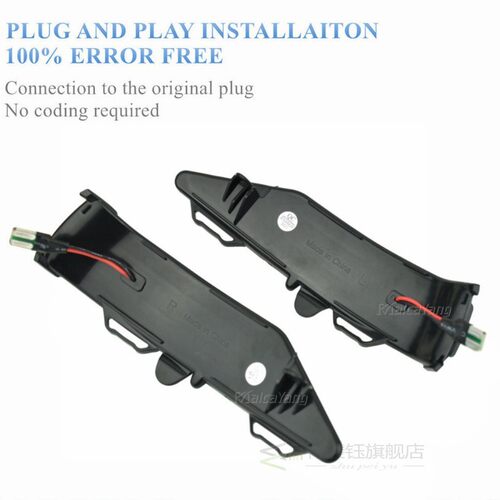 Dynamic Blinker LED Side Wing Flowing Turn Signal Light Side