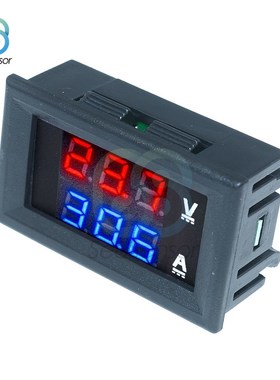 DC 100V 10A 50A 100A Digital Voltmeter Ammeter Dual LED Disp