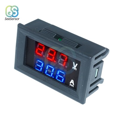DC 100V 10A 50A 100A Digital Voltmeter Ammeter Dual LED Disp