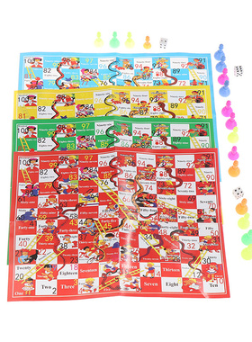 Hot Snake Ladder Plastic Flight Chess Set Portable Family
