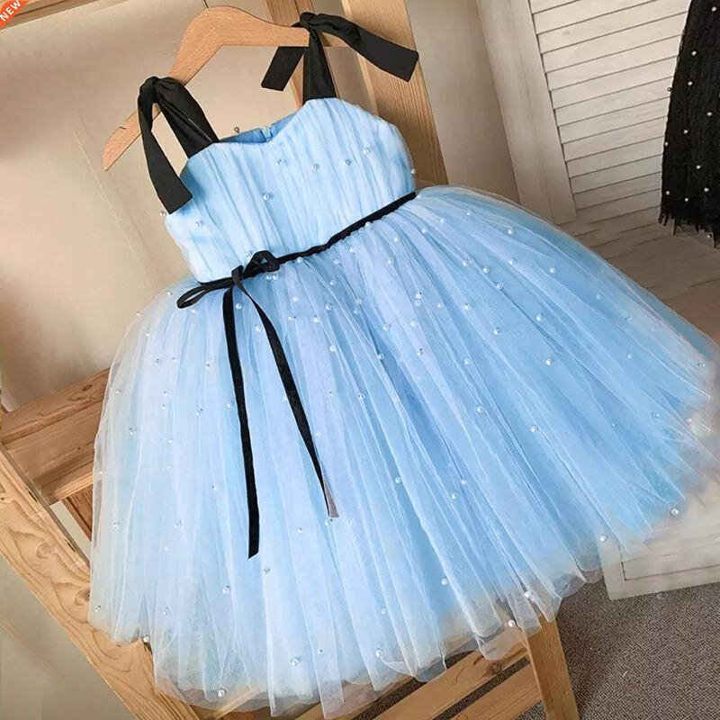 Summer Baby Dress Girl Beading 1st Birthday Dress For Baby G