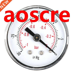 -1~0bar -30~0inHg Dual Scale Axial Air 1/8BSPT Vacuum Pressu