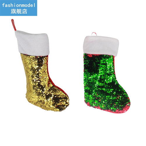 2pcs  Kids Christmas Stockings Classic Hotel Home Restaur