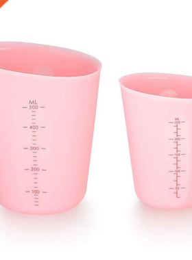 Silicone Measuring Cups Jugs, Mixing Cups with Scale Clear,